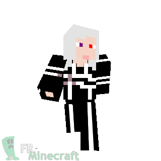 Fr Minecraft Skin Minecraft Kirito Avec Cheveux De Sephiroth Sword Art Online