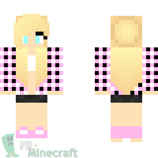 Aperçu de la skin Minecraft Fille Blonde