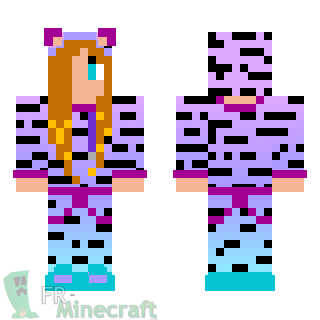 Aperçu de la skin Minecraft Fille déguisée en chat