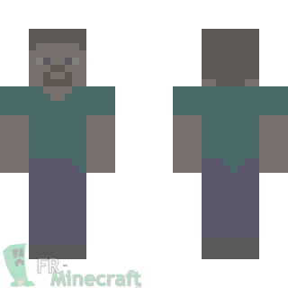 Aperçu de la skin Minecraft Steve terne
