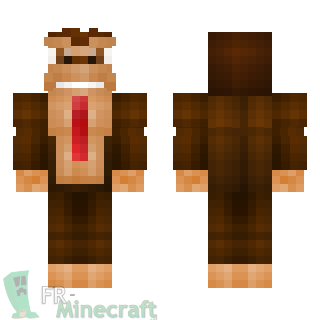 Aperçu de la skin Minecraft Donkey Kong