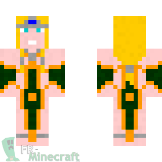 Aperçu de la skin Minecraft Princesse elfe des bois
