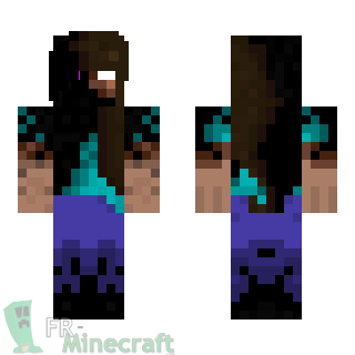 Aperçu de la skin Minecraft Steve fantôme