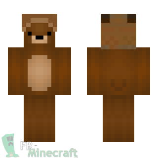 Aperçu de la skin Minecraft Ours casque marmotte