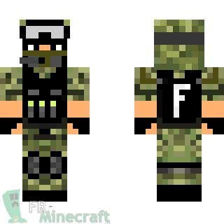 Aperçu de la skin Minecraft Soldat Militaire