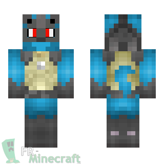 Aperçu de la skin Minecraft Lucario - Pokémon