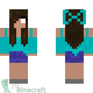 Aperçu de la skin Minecraft Herobrine GIRL