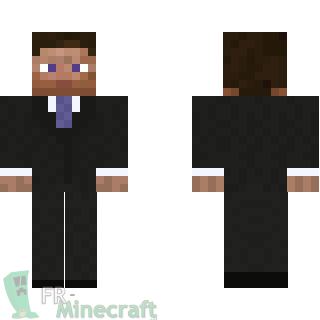 Aperçu de la skin Minecraft Steve Businessman (en costume)