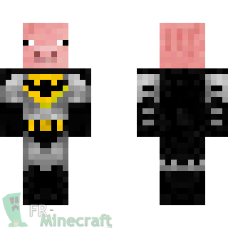 Aperçu de la skin Minecraft Cochon Batman