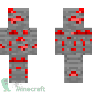 Aperçu de la skin Minecraft Minerai de Redstone