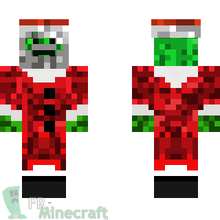 Aperçu de la skin Minecraft Creeper de Noël