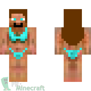 Aperçu de la skin Minecraft fille en maillot
