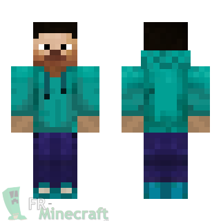 Aperçu de la skin Minecraft Steve cool