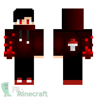 Aperçu de la skin Minecraft Garçon possédé veste rouge