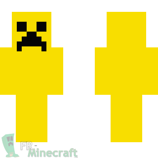Aperçu de la skin Minecraft creeper jaune