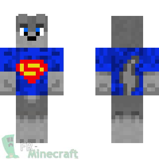 Aperçu de la skin Minecraft Chien superman