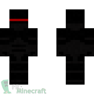 Aperçu de la skin Minecraft Robocop noir