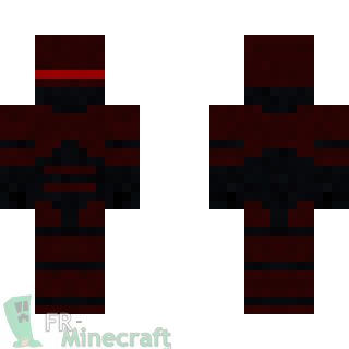Aperçu de la skin Minecraft Robocop rouge