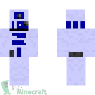 Aperçu de la skin Minecraft R2D2 - Star Wars