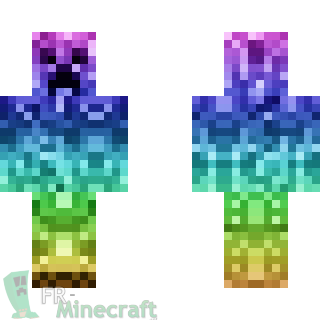 Aperçu de la skin Minecraft Creeper  lumineux