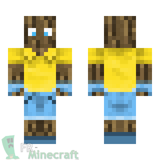 Aperçu de la skin Minecraft L'homme de bois