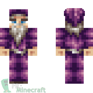 Aperçu de la skin Minecraft Sorcier violet