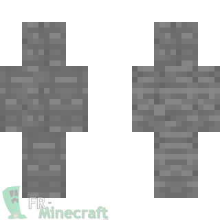 Aperçu de la skin Minecraft Roche - Stone