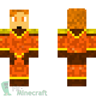 Aperçu de la skin Minecraft Roi orange