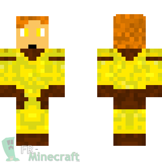 Aperçu de la skin Minecraft Roi jaune