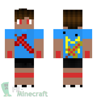 Aperçu de la skin Minecraft Garçon tee shirt épée