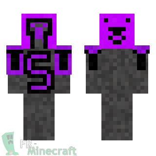 Aperçu de la skin Minecraft Chevalier de l'espace violet S