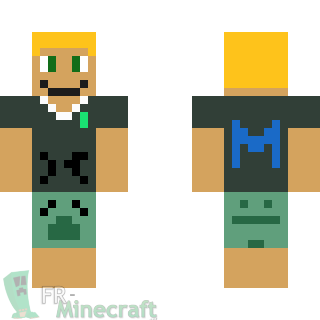 Aperçu de la skin Minecraft Homme blond