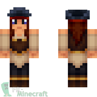 Aperçu de la skin Minecraft Femme Pirate