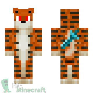 Aperçu de la skin Minecraft Tigre