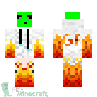 Aperçu de la skin Minecraft Slime du feu