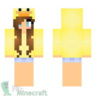 Aperçu de la skin Minecraft Fille déguisée en canard