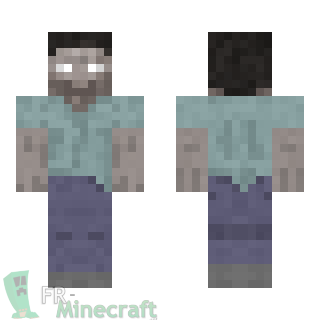 Aperçu de la skin Minecraft Herobrine zombie