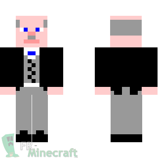 Aperçu de la skin Minecraft Homme cochon