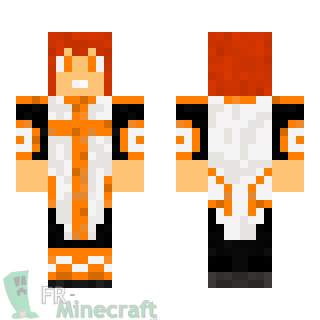 Aperçu de la skin Minecraft Templier orange