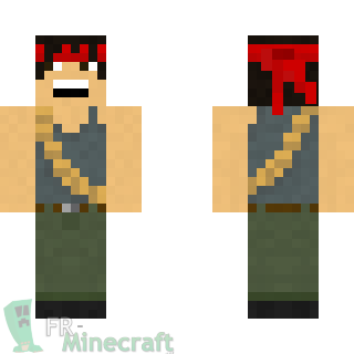 Aperçu de la skin Minecraft Rambo - First Blood