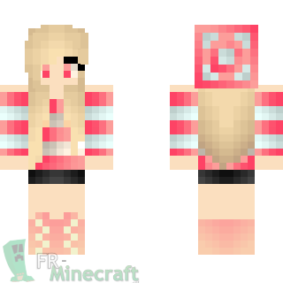 Aperçu de la skin Minecraft Fille rose