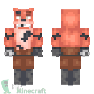 Aperçu de la skin Minecraft Foxy the Pirate Fox - Five Nights at Freddy's