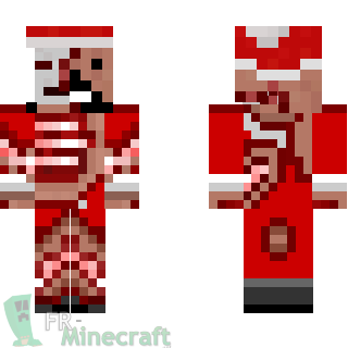 Aperçu de la skin Minecraft Père Noël Zombie