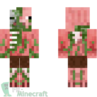 Aperçu de la skin Minecraft Cochon Zombie