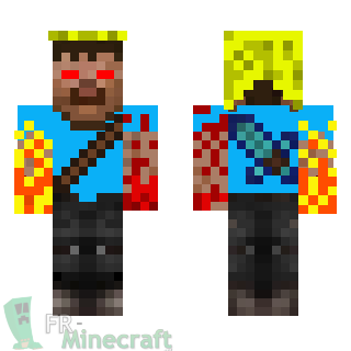 Aperçu de la skin Minecraft Steve guerrier fantôme