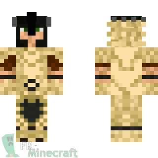 Aperçu de la skin Minecraft Homme en armure d'os de dragons