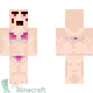 Aperçu de la skin Minecraft Mec étant déguisé en fille