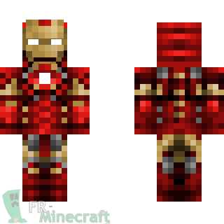 Aperçu de la skin Minecraft Tony Stark - Iron man