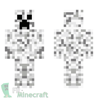 Aperçu de la skin Minecraft Creeper des neiges