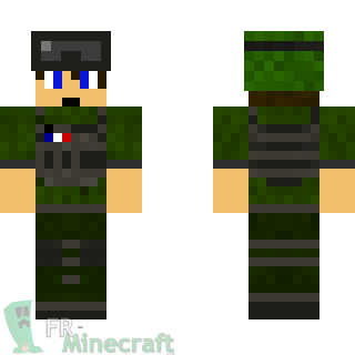 Aperçu de la skin Minecraft Jeune Soldat